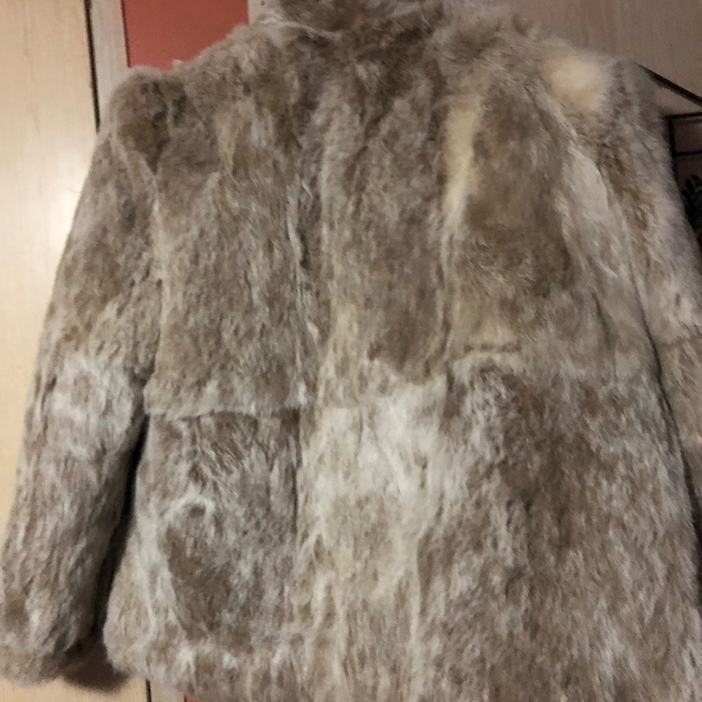 Rabbit fur coat